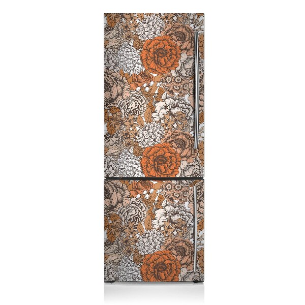 Kühlschrank magnet folie Orangefarbene rosen