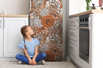 Kühlschrank magnet folie Orangefarbene rosen