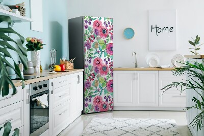 Kühlschrank matte Blumen und beeren