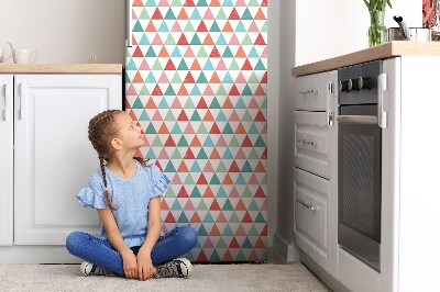 Magnetischer kühlschrank-aufkleber Bunte dreiecke