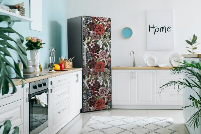 Kühlschrank matte Herbstblumen