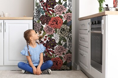 Kühlschrank matte Herbstblumen