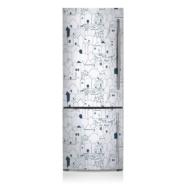 Kühlschrank aufkleber Häuser