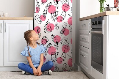 Magnet auf kühlschrank folie dekoration Stift und punkte