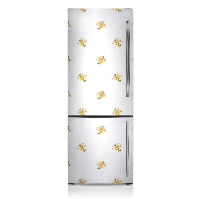 Magnet auf kühlschrank folie dekoration Mini-blumensträuße