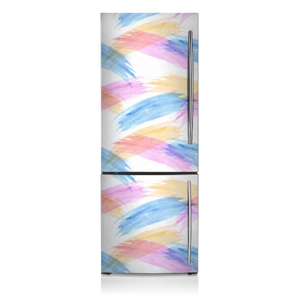 Magnet auf kühlschrank folie dekoration Pinselstriche