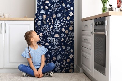Magnetischer kühlschrank-aufkleber Skandinavische blätter