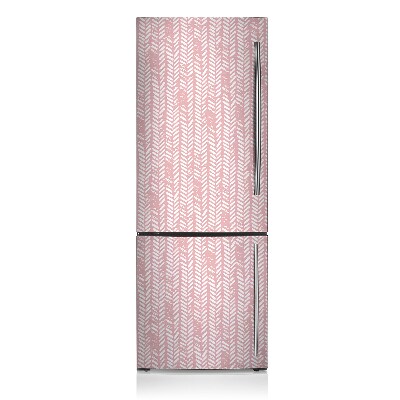 Magnetischer kühlschrank-aufkleber Rosa fischgräten