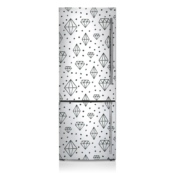Magnet auf kühlschrank folie dekoration Ziehte diamanten