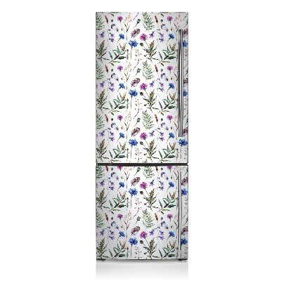 Kühlschrank matte Blumen aus der wiese
