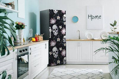 Kühlschrank magnet folie Schädel und blätter