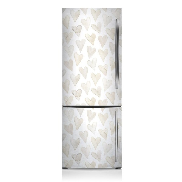 Kühlschrank matte Subtile herzen