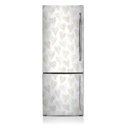Kühlschrank matte Subtile herzen