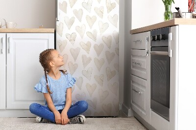 Kühlschrank matte Subtile herzen
