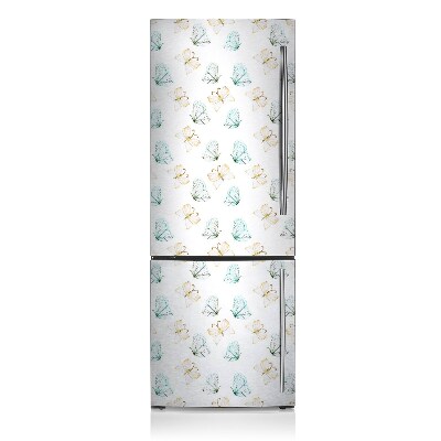 Kühlschrank matte Schmetterlinge