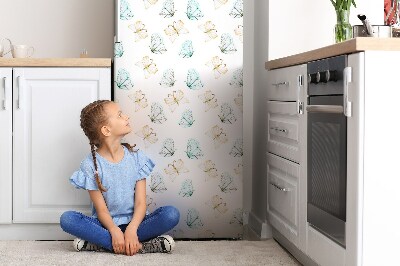 Kühlschrank matte Schmetterlinge