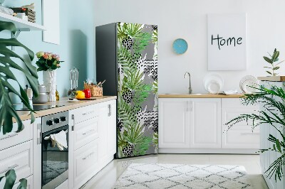 Kühlschrank matte Tropenblätter
