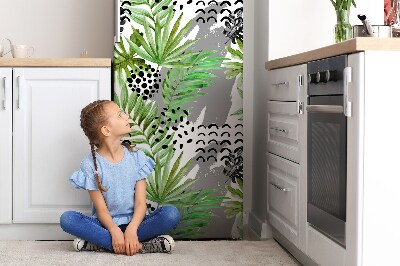 Kühlschrank matte Tropenblätter