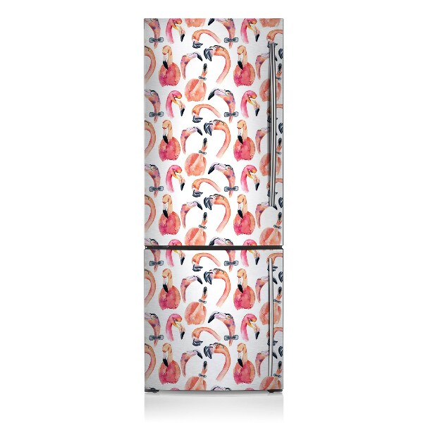 Magnetischer kühlschrank-aufkleber Verrückte flamingos