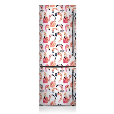 Magnetischer kühlschrank-aufkleber Verrückte flamingos