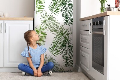 Magnetischer kühlschrank-aufkleber Helle palmenblätter