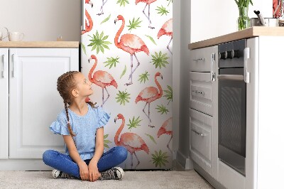 Magnetischer kühlschrank-aufkleber Flamingos
