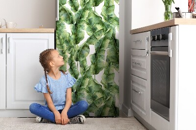 Magnetischer kühlschrank-aufkleber Exotische blätter