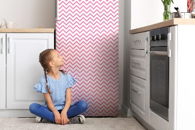 Kühlschrank magnet folie Pink zickzack