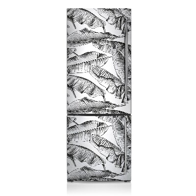 Kühlschrank magnet folie Schwarze blätter