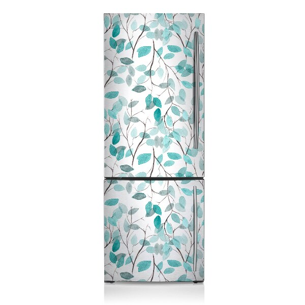 Kühlschrank aufkleber Aquarellblätter