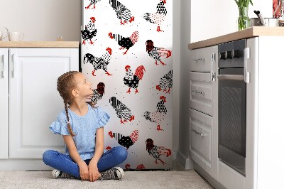 Kühlschrank magnet folie Hähne abstrakte muster