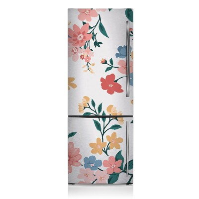 Kühlschrank matte Farbenfrohe blumen