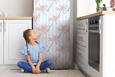 Kühlschrank magnet folie Helle palmenblätter
