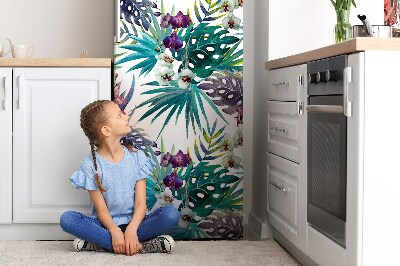 Kühlschrank magnet folie Tropenblätter