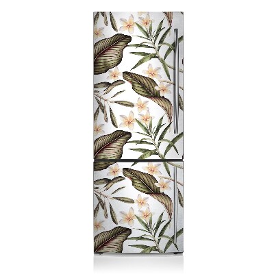 Magnetischer kühlschrank-aufkleber Blätter und blüten