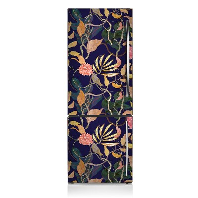 Kühlschrank magnet folie Gestrichene blüten und blätter