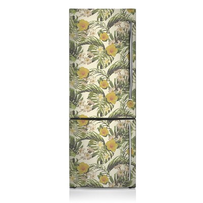 Kühlschrank matte Tropische blumen
