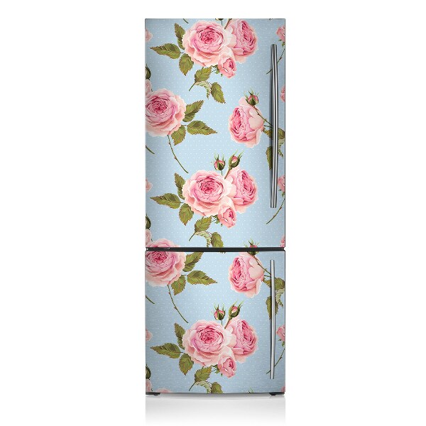 Kühlschrank magnet folie Rosen mit blättern