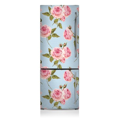Kühlschrank magnet folie Rosen mit blättern