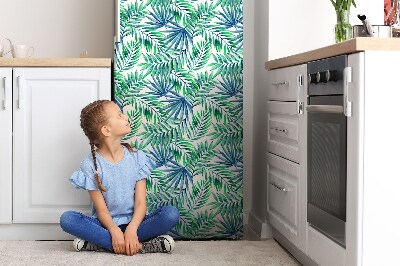 Kühlschrank matte Bemalten blätter