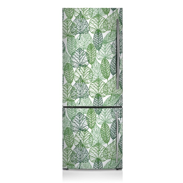 Kühlschrank matte Waldblätter