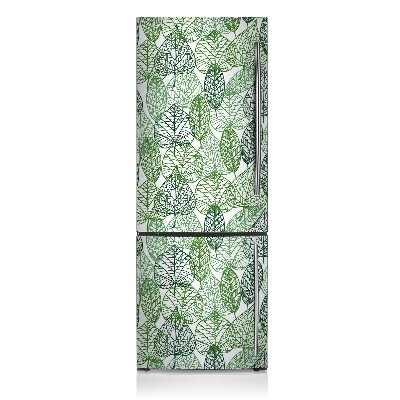 Kühlschrank matte Waldblätter