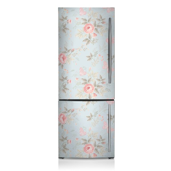 Kühlschrank magnet folie Rosen und schmetterlinge