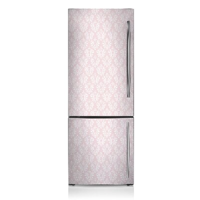 Kühlschrank magnet folie Pink damaszek