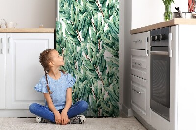 Kühlschrank matte Bemalten blätter
