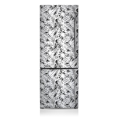 Kühlschrank magnet folie Schwarze blätter