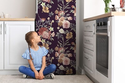 Kühlschrank aufkleber Garten mit blumen