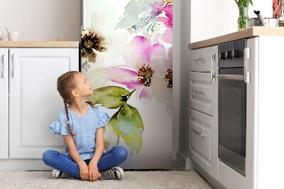 Magnet auf kühlschrank folie dekoration Blumenblumen