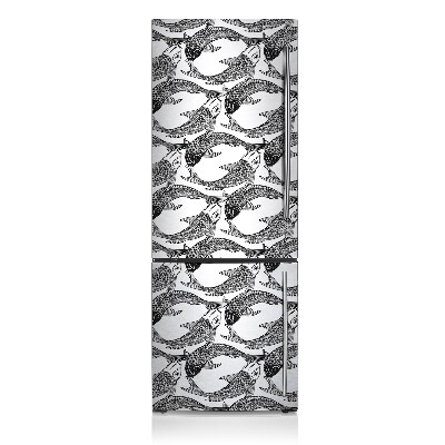 Kühlschrank aufkleber Fisch koi