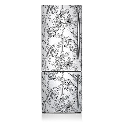 Kühlschrank aufkleber Blume tränen linie